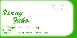 virag fuko business card